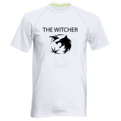 Мужская футболка для спорта Ведьмак и лого-PrintSalon Мужская футболка для спорта Ведьмак и лого