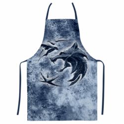 Фартух з 3D принтом Відьмак лого на мапі