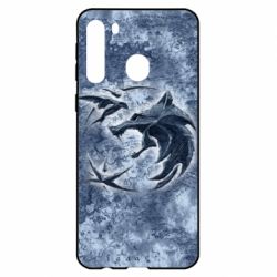 Чехол для Samsung A21 Ведьмак лого на карте