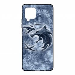 Чехол для Samsung A42 5G Ведьмак лого на карте