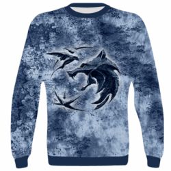 3D світшот Відьмак лого на мапі - PrintSalon