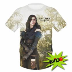 Детская 3D футболка Ведьмак Йеннифер - PrintSalon