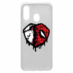 Чехол для Samsung A40 Venom and spiderman - PrintSalon
