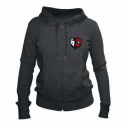 Женское худи на молнии Venom and spiderman - PrintSalon