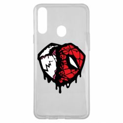 Чехол для Samsung A20s Venom and spiderman - PrintSalon