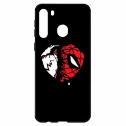 Чехол для Samsung A21 Venom and spiderman - PrintSalon