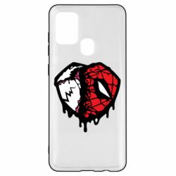 Чехол для Samsung A21s Venom and spiderman - PrintSalon