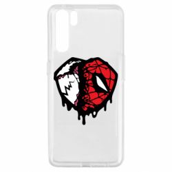 Чехол для Oppo A91/Reno3 Venom and spiderman - PrintSalon