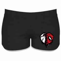Женские шорты Venom and spiderman - PrintSalon