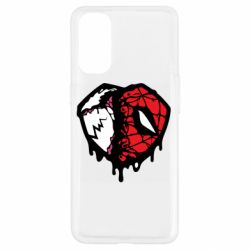 Чехол для Oppo Reno 4 Venom and spiderman - PrintSalon