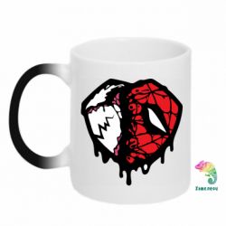 Чашка-хамелеон Venom and spiderman - PrintSalon
