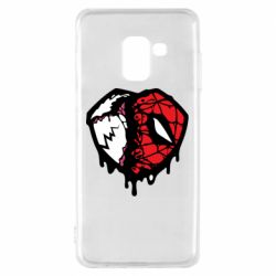 Чехол для Samsung A8 2018 Venom and spiderman - PrintSalon