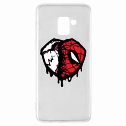 Чехол для Samsung A8+ 2018 Venom and spiderman - PrintSalon