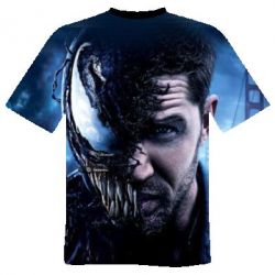 Мужская футболка 3D Venom face Tom Hardy - PrintSalon
