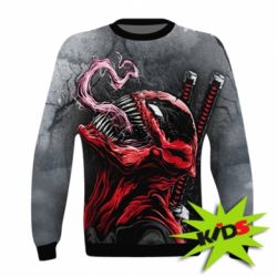 Дитячий 3D світшот Venom in the image of the deadpool - PrintSalon