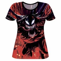 Женская футболка 3D VENOM MOVIE - PrintSalon