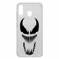 Чехол для Samsung A20 Веном Силуэт-PrintSalon Чехол для Samsung A20 Веном Силуэт
