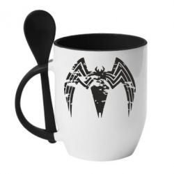 Чашка з ложкою Venom Spider - PrintSalon