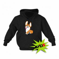 Детское худи Веселый корги - PrintSalon