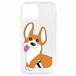 Чехол для iPhone 12 Веселый корги - PrintSalon