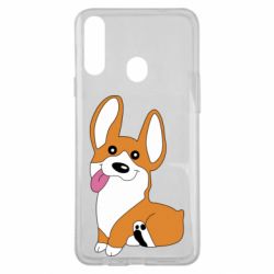 Чехол для Samsung A20s Веселый корги - PrintSalon