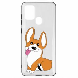 Чехол для Samsung A21s Веселый корги - PrintSalon