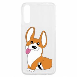 Чехол для Samsung A50 Веселый корги - PrintSalon