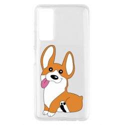 Чехол для Huawei P Smart 2021 Веселый корги - PrintSalon