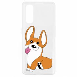 Чехол для Oppo Find X2 Веселый корги - PrintSalon