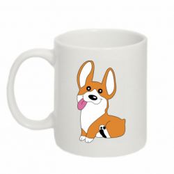 Чашка 320ml Веселый корги