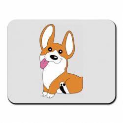 Коврик для мыши Веселый корги - PrintSalon