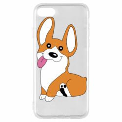 Чехол для iPhone 7 Веселый корги - PrintSalon