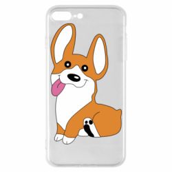 Чехол для iPhone 7 Plus Веселый корги - PrintSalon