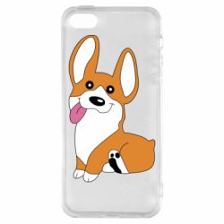 Чехол для iPhone5/5S/SE Веселый корги - PrintSalon