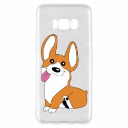 Чехол для Samsung S8 Веселый корги - PrintSalon