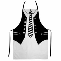 Фартух з 3D принтом Vest and tie - PrintSalon