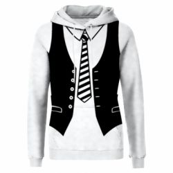 Жіноче 3D худі Vest and tie