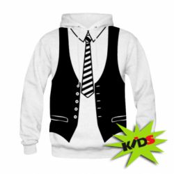 Дитяче 3D худі Vest and tie