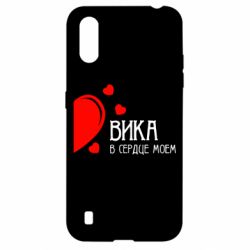 Чехол для Samsung A01/M01 Вика в сердце моём