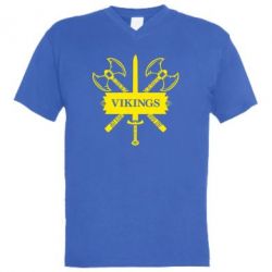 Чоловіча футболка з V-подібним вирізом Вікінги меч - PrintSalon