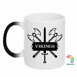 Чашка-хамелеон Вікінги меч - PrintSalon