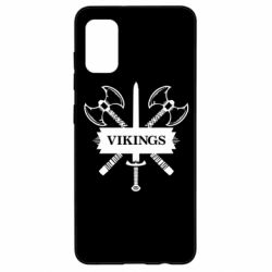 Чехол для Samsung A41 Викинги меч