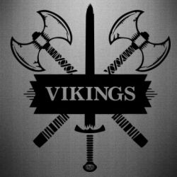 Наклейка Вікінги меч - PrintSalon