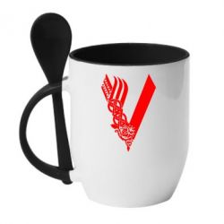 Чашка с ложкой Викинги - PrintSalon