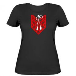 Женская футболка Вишиванка з зав'язкою - PrintSalon
