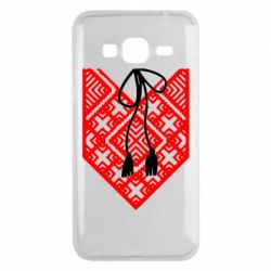 Чехол для Samsung J3 2016 Вишиванка з зав'язкою - PrintSalon