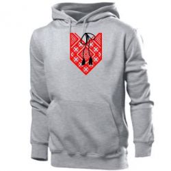 Мужское худи Вишиванка з зав'язкою - PrintSalon