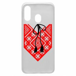 Чехол для Samsung A40 Вишиванка з зав'язкою - PrintSalon