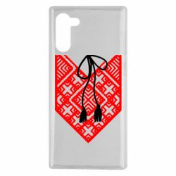 Чехол для Samsung Note 10 Вишиванка з зав'язкою - PrintSalon