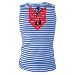 Майка-тельняшка Вишиванка з зав'язкою - PrintSalon